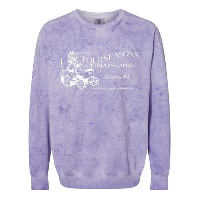 Four Seasons Total Landscaping Colorblast Crewneck Sweatshirt