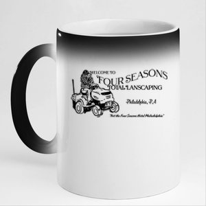 Four Seasons Total Landscaping 11oz Black Color Changing Mug