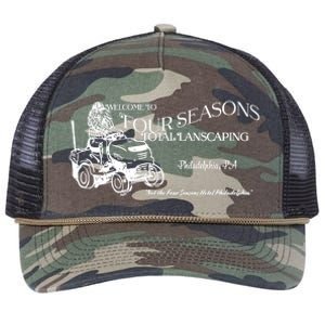 Four Seasons Total Landscaping Retro Rope Trucker Hat Cap