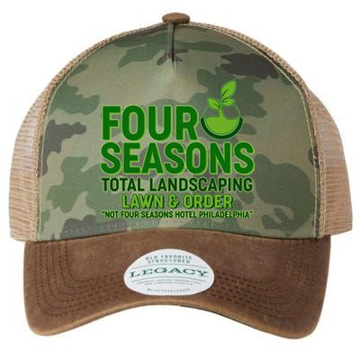 Four Seasons Total Landscaping Lawn And Order  Legacy Tie Dye Trucker Hat