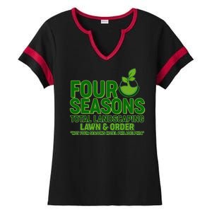 Four Seasons Total Landscaping Lawn And Order  Ladies Halftime Notch Neck Tee