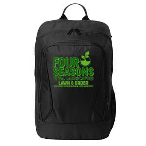 Four Seasons Total Landscaping Lawn And Order  City Backpack