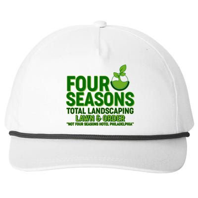 Four Seasons Total Landscaping Lawn And Order  Snapback Five-Panel Rope Hat