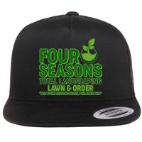Four Seasons Total Landscaping Lawn And Order  Flat Bill Trucker Hat