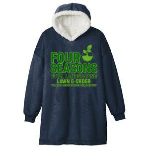 Four Seasons Total Landscaping Lawn And Order  Hooded Wearable Blanket