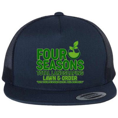 Four Seasons Total Landscaping Lawn And Order  Flat Bill Trucker Hat