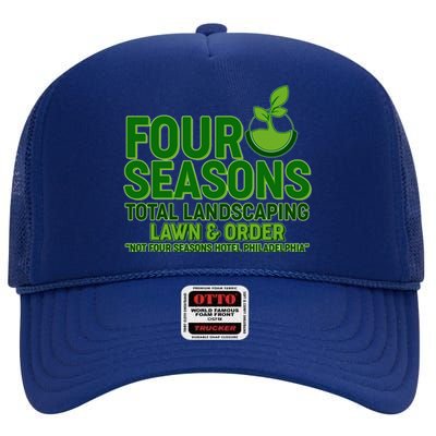 Four Seasons Total Landscaping Lawn And Order  High Crown Mesh Back Trucker Hat