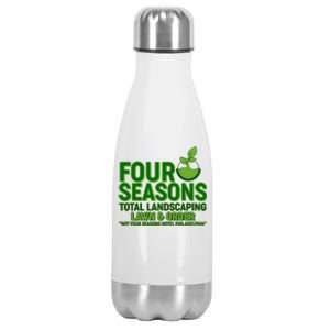 Four Seasons Total Landscaping Lawn And Order  Stainless Steel Insulated Water Bottle