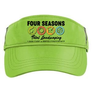 Four Seasons Total Landscaping Lawn Care Press Conference Adult Drive Performance Visor