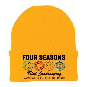 Four Seasons Total Landscaping Lawn Care Press Conference Knit Cap Winter Beanie