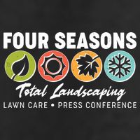 Four Seasons Total Landscaping Lawn Care Press Conference 7 Panel Mesh Trucker Snapback Hat
