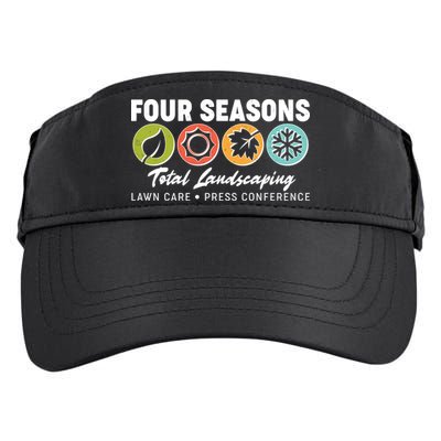 Four Seasons Total Landscaping Lawn Care Press Conference Adult Drive Performance Visor