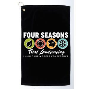 Four Seasons Total Landscaping Lawn Care Press Conference Platinum Collection Golf Towel