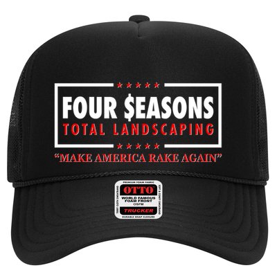Four Seasons Total Landscaping Make America Rake Again Logo Trucker Hat