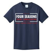 Four Seasons Total Landscaping Make America Rake Again Logo Kids T-Shirt