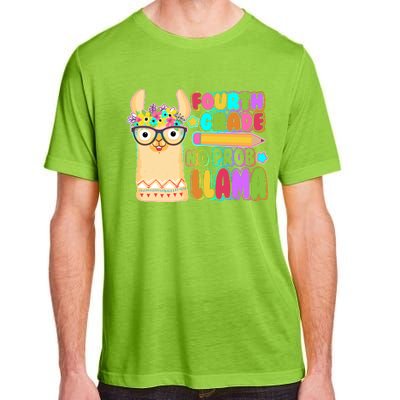 Fourth Grade No Prob Llama 4th Grade Students Teachers Adult ChromaSoft Performance T-Shirt