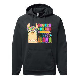 Fourth Grade No Prob Llama 4th Grade Students Teachers Performance Fleece Hoodie