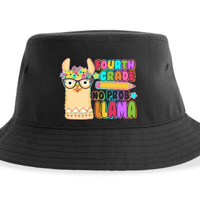 Fourth Grade No Prob Llama 4th Grade Students Teachers Sustainable Bucket Hat