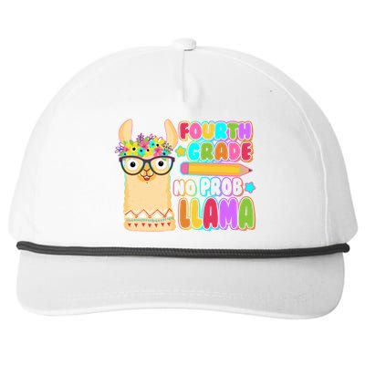 Fourth Grade No Prob Llama 4th Grade Students Teachers Snapback Five-Panel Rope Hat