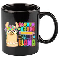 Fourth Grade No Prob Llama 4th Grade Students Teachers 11oz C Handle Ceramic Mug