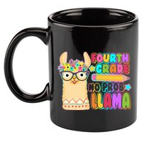 Fourth Grade No Prob Llama 4th Grade Students Teachers 11oz C Handle Ceramic Mug