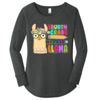 Fourth Grade No Prob Llama 4th Grade Students Teachers Women's Perfect Tri Tunic Long Sleeve Shirt