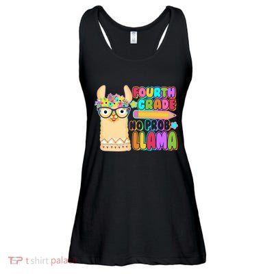 Fourth Grade No Prob Llama 4th Grade Students Teachers Ladies Essential Flowy Tank