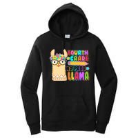 Fourth Grade No Prob Llama 4th Grade Students Teachers Women's Pullover Hoodie