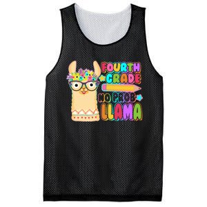 Fourth Grade No Prob Llama 4th Grade Students Teachers Mesh Reversible Basketball Jersey Tank