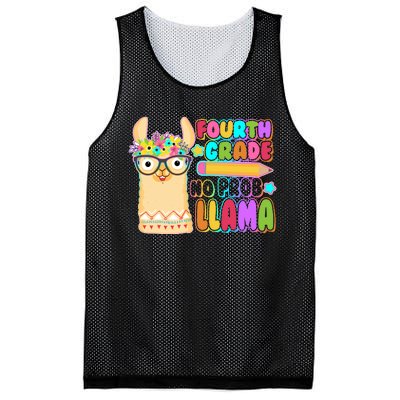 Fourth Grade No Prob Llama 4th Grade Students Teachers Mesh Reversible Basketball Jersey Tank