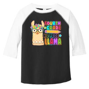 Fourth Grade No Prob Llama 4th Grade Students Teachers Toddler Fine Jersey T-Shirt