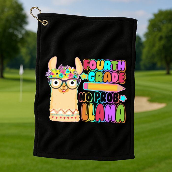Fourth Grade No Prob Llama 4th Grade Students Teachers Golf Towel