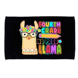 Fourth Grade No Prob Llama 4th Grade Students Teachers Microfiber Hand Towel