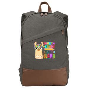 Fourth Grade No Prob Llama 4th Grade Students Teachers Cotton Canvas Backpack