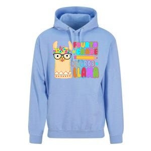 Fourth Grade No Prob Llama 4th Grade Students Teachers Unisex Surf Hoodie