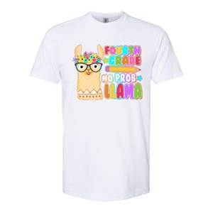 Fourth Grade No Prob Llama 4th Grade Students Teachers Softstyle CVC T-Shirt