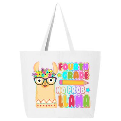 Fourth Grade No Prob Llama 4th Grade Students Teachers 25L Jumbo Tote