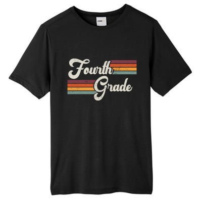 Fourth Grade Retro Vintage Tall Fusion ChromaSoft Performance T-Shirt