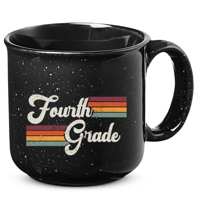 Fourth Grade Retro Vintage 15oz Campfire Ceramic Mug