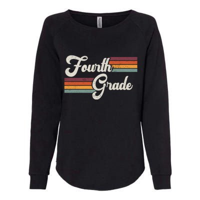 Fourth Grade Retro Vintage Womens California Wash Sweatshirt