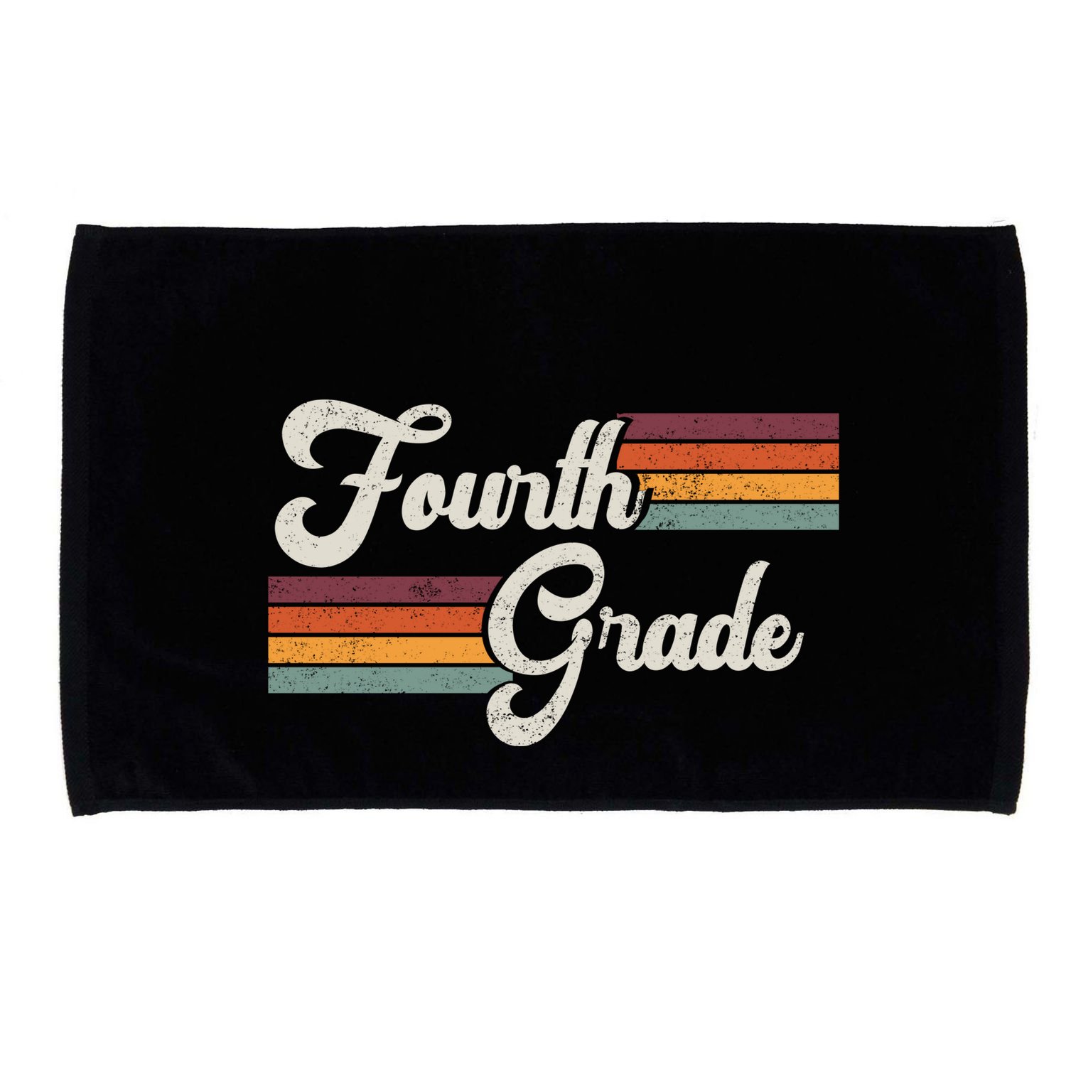 Fourth Grade Retro Vintage Microfiber Hand Towel