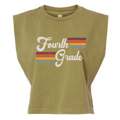 Fourth Grade Retro Vintage Garment-Dyed Women's Muscle Tee