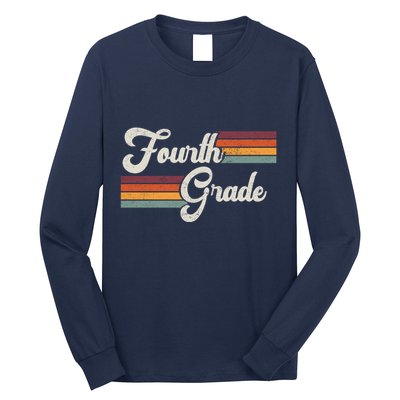 Fourth Grade Retro Vintage Long Sleeve Shirt
