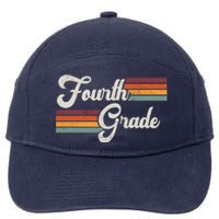 Fourth Grade Retro Vintage 7-Panel Snapback Hat