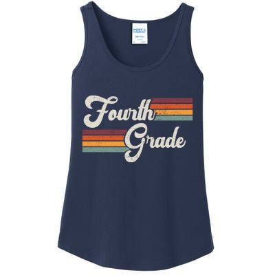 Fourth Grade Retro Vintage Ladies Essential Tank