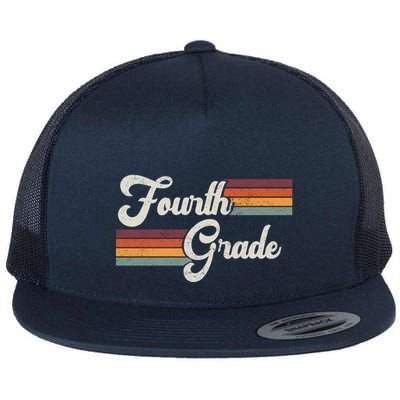 Fourth Grade Retro Vintage Flatbill Hat
