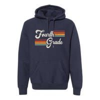 Fourth Grade Retro Vintage Premium Hoodie