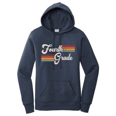 Fourth Grade Retro Vintage Women's Pullover Hoodie