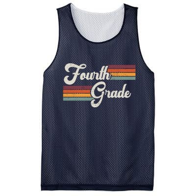 Fourth Grade Retro Vintage Mesh Reversible Basketball Jersey Tank