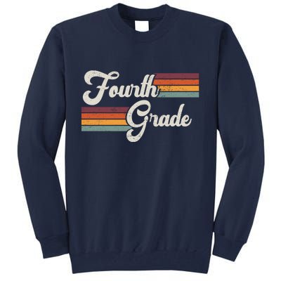 Fourth Grade Retro Vintage Tall Sweatshirt